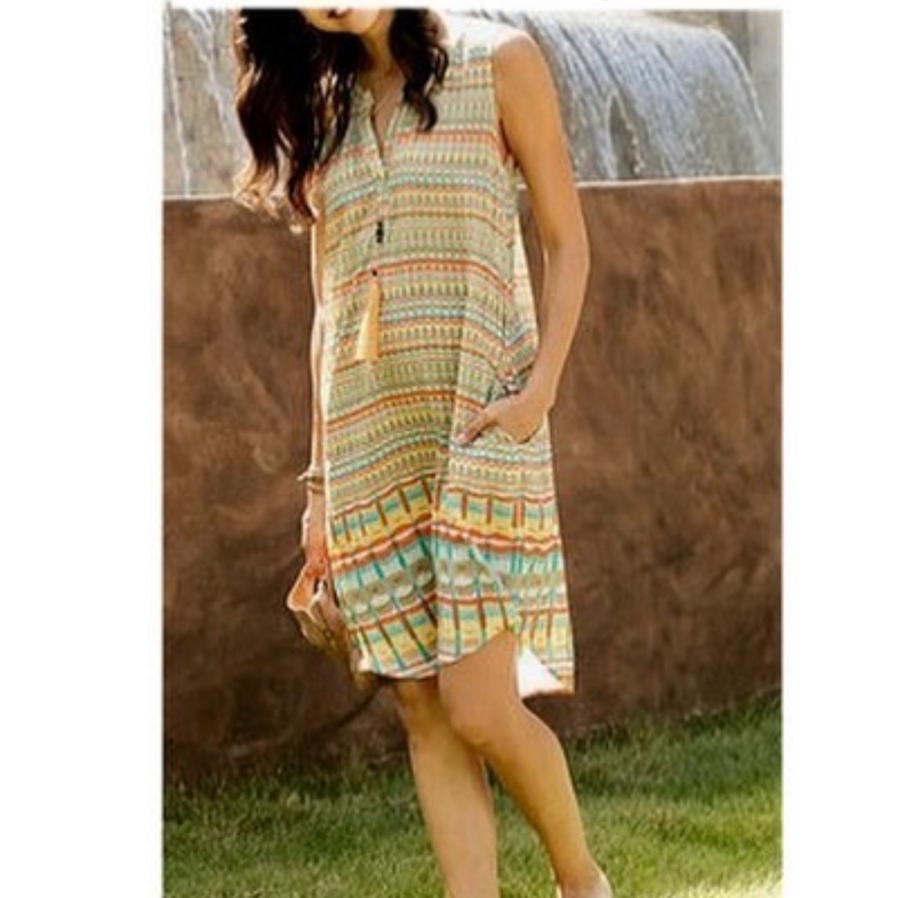 multi colored tunic/dress